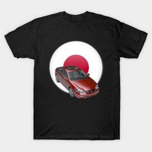 Acura SL Maroon sedan 5 T-Shirt